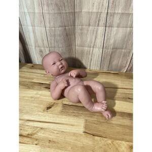 Berenguer Baby Doll Gender Neutral Blue Eyes Outie Belly Button 12”
